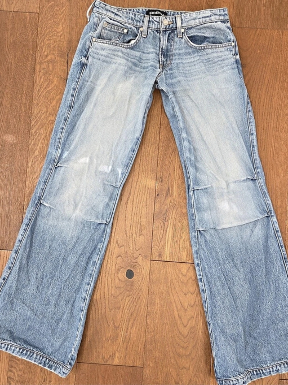 E3 Denim Wide Leg Jeans in Blue Waist 24